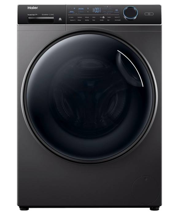 Haier Front Loader Washing Machine, 9kg, UV Protect Black