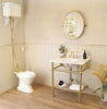 Mayer Washstand With 75 x 55 Real Carrara Marble Top