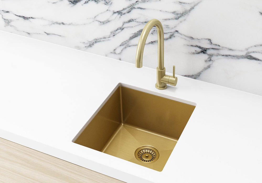Kitchen Sink - Single Bowl 380 x 440 - Brushed Bronze Gold