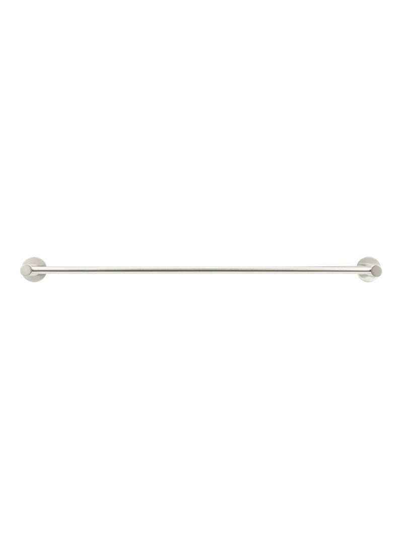 Round Double Towel Rail 600mm - Brushed Nickel