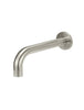 Round Curved Spout - Brushed Nickel