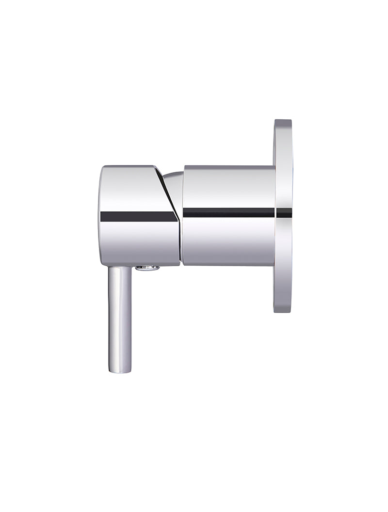 Round Wall Mixer short pin-lever - Polished Chrome