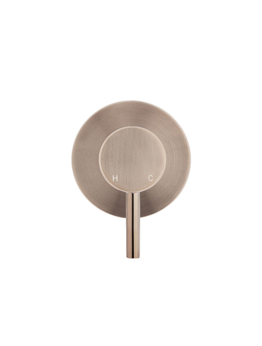 Round Wall Mixer short pin-lever - Champagne