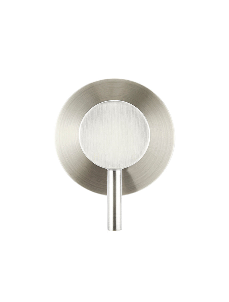 Round Wall Mixer short pin-lever - Brushed Nickel