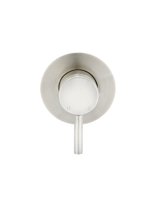 Round Wall Mixer short pin-lever - Brushed Nickel