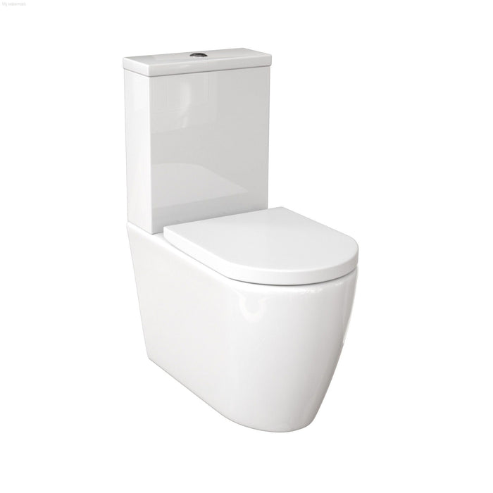 Narva Rimless Wall Faced Toilet Suite with Soft Close Quick Release Toilet Seat