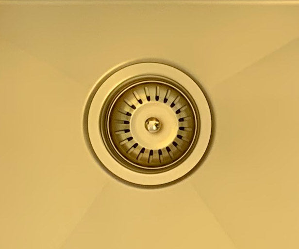 Kitchen Sink - Single Bowl 450 x 450 - Brushed Bronze Gold